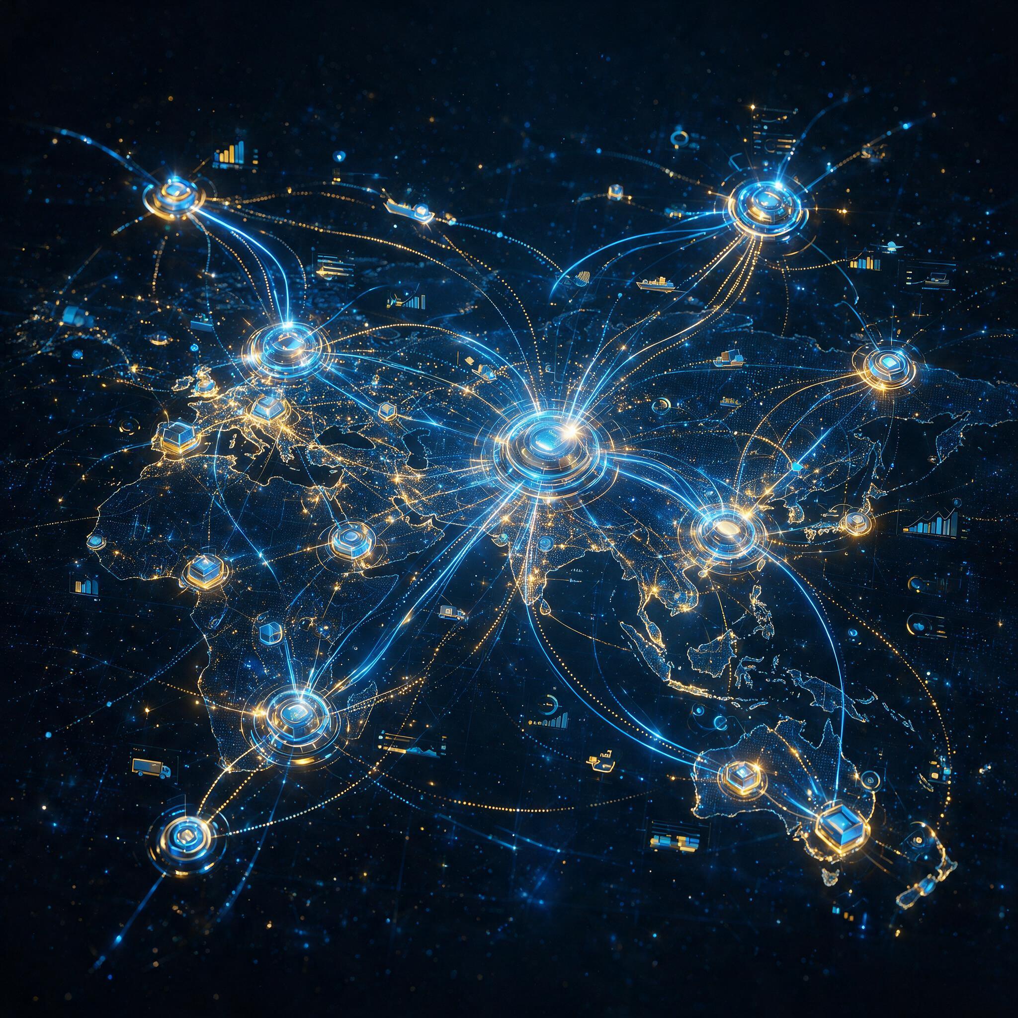 Global supply chain network visualization